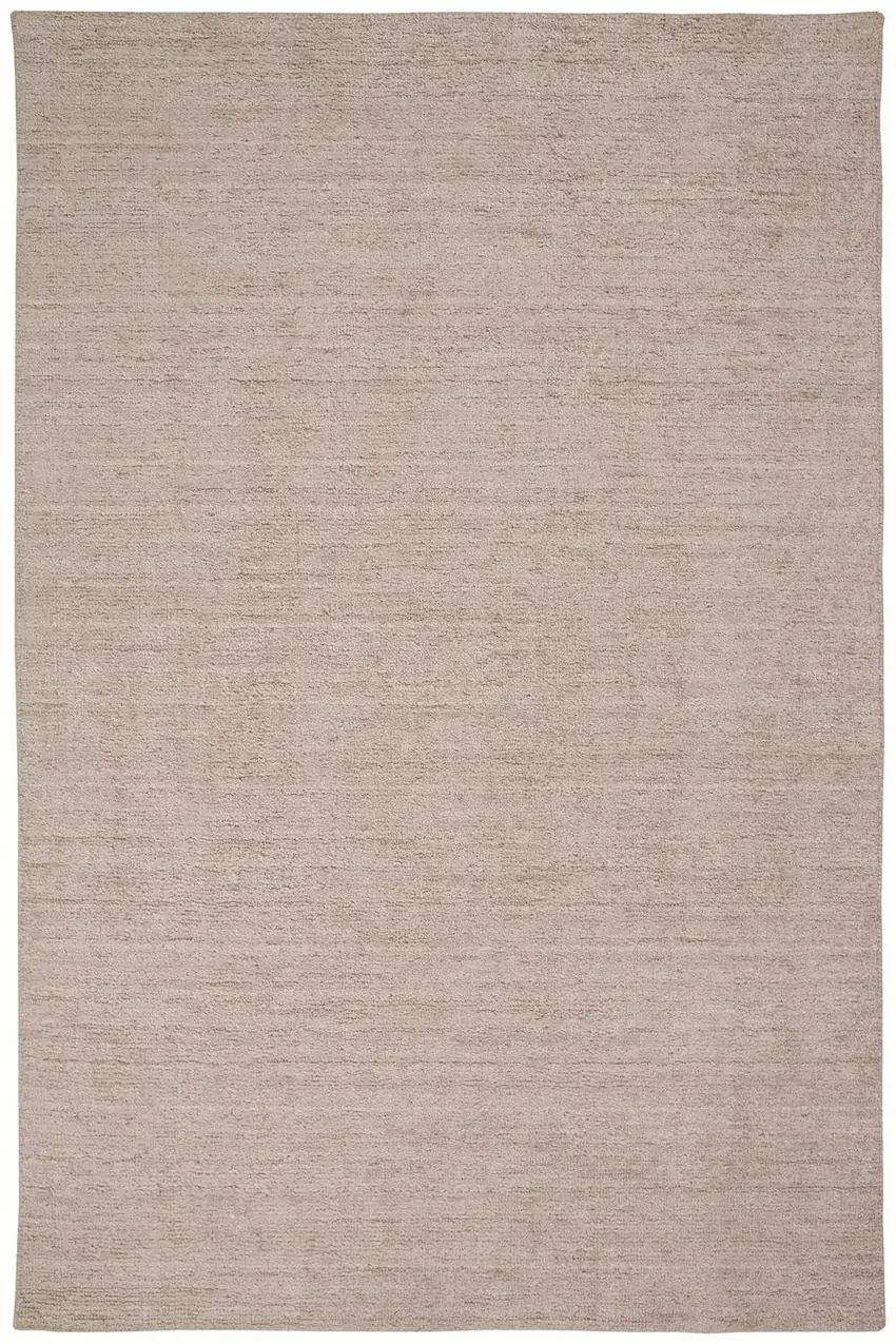 Pink And Ivory Hand Woven Area Rug Photo 1