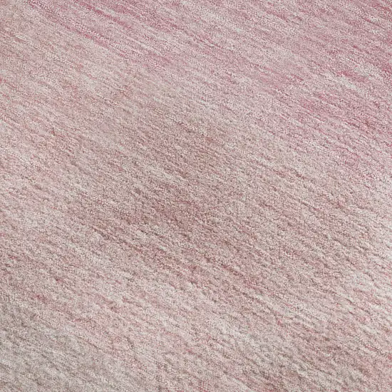 Pink And Ivory Ombre Washable Area Rug With UV Protection Photo 2