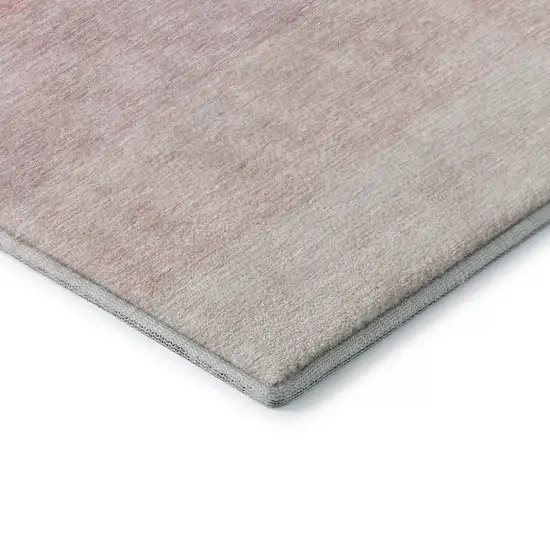 Pink And Ivory Ombre Washable Area Rug With UV Protection Photo 6