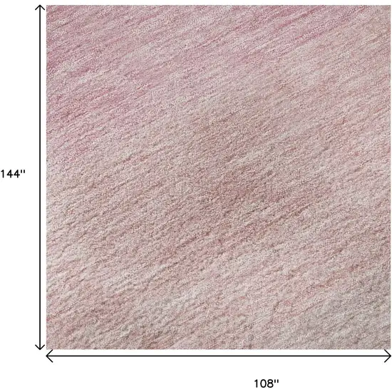 Pink And Ivory Ombre Washable Area Rug With UV Protection Photo 9