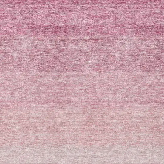 Pink And Ivory Ombre Washable Indoor Outdoor Area Rug Photo 5