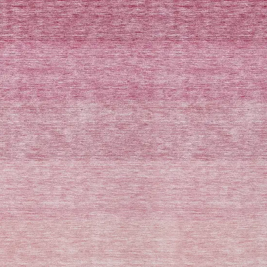 Pink And Ivory Ombre Washable Indoor Outdoor Area Rug Photo 5