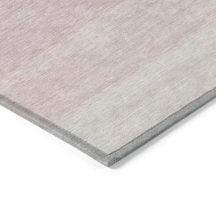 Pink And Ivory Ombre Washable Indoor Outdoor Area Rug Photo 4