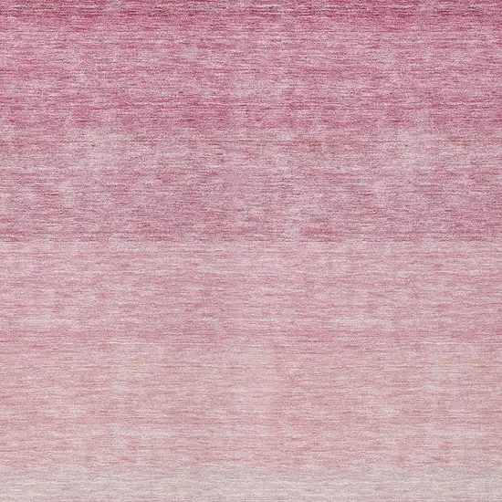 Pink And Ivory Ombre Washable Indoor Outdoor Area Rug Photo 5