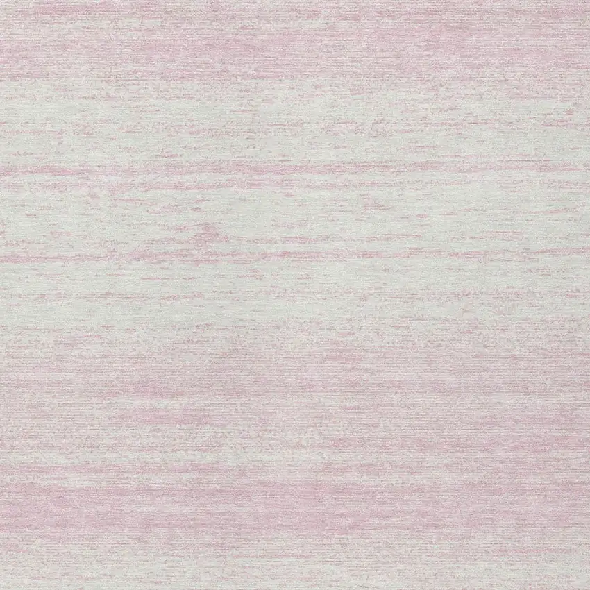 Pink And Ivory Striped Washable Indoor Outdoor Area Rug Photo 6