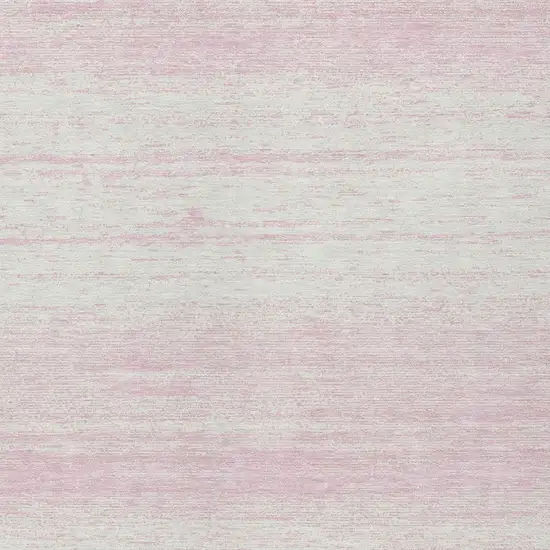 Pink And Ivory Striped Washable Indoor Outdoor Area Rug Photo 6