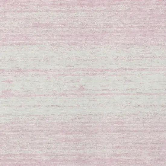 Pink And Ivory Striped Washable Indoor Outdoor Area Rug Photo 6