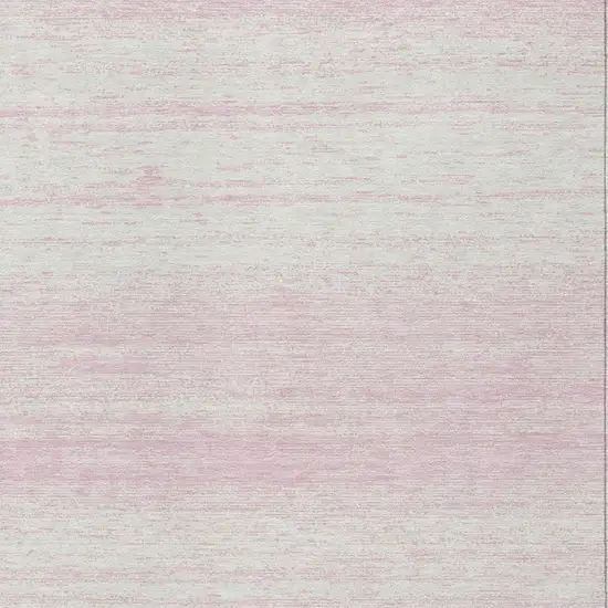 Pink And Ivory Striped Washable Indoor Outdoor Area Rug Photo 6