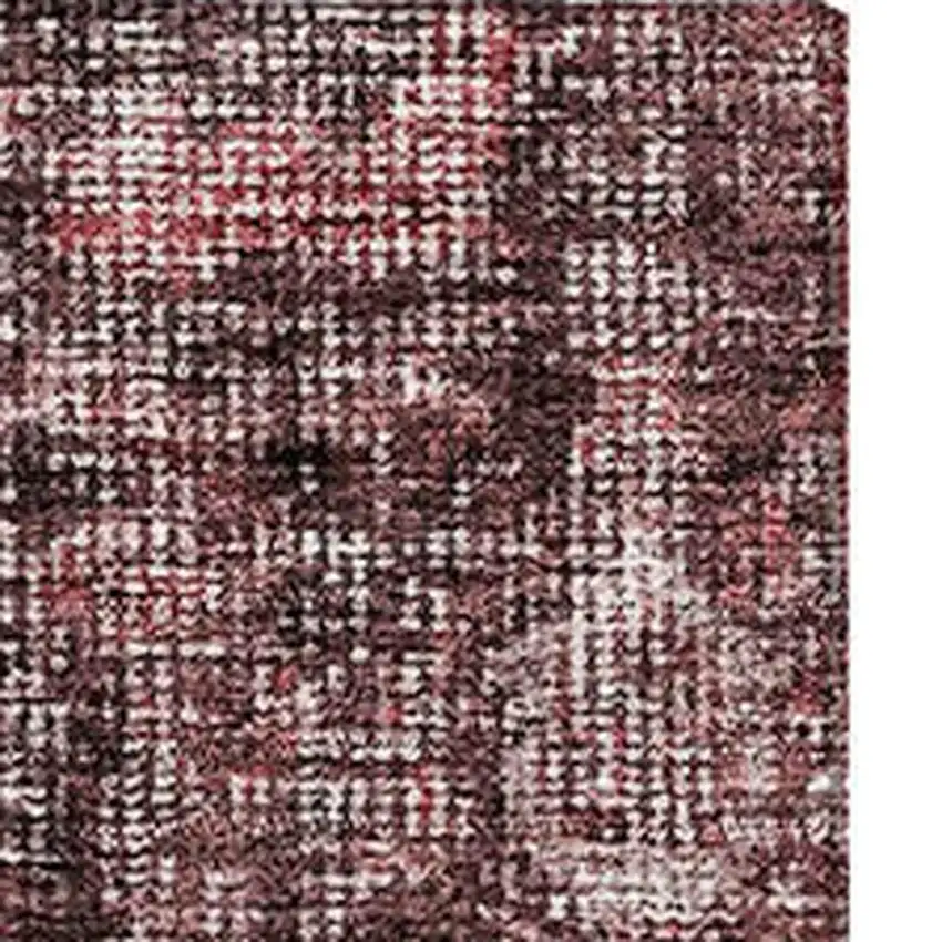 Pink And Mauve Damask Washable Area Rug With UV Protection Photo 3