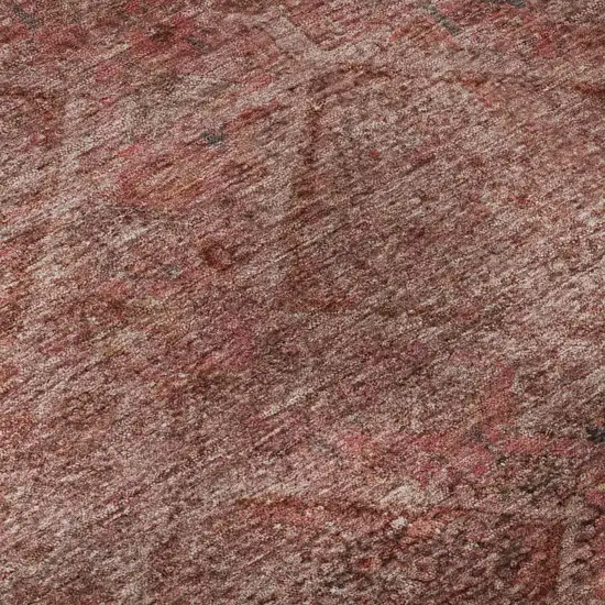 Pink And Mauve Geometric Washable Area Rug With UV Protection Photo 8