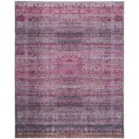 Photo of Pink And Purple Floral Power Loom Area Rug