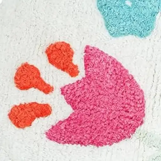 Pink And White Butterfly Youthful Hand Knotted Washable Area Rug Photo 5