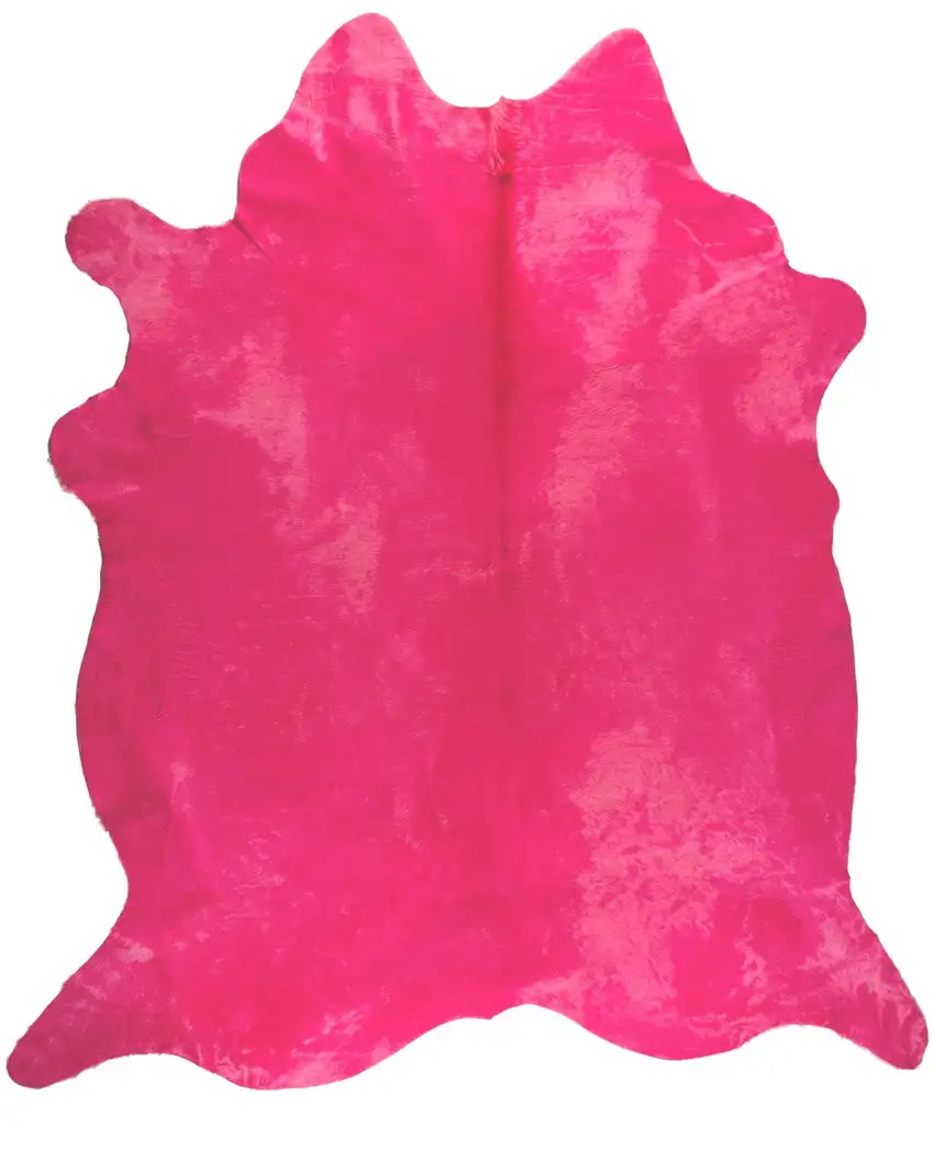 Pink Cowhide Hand Knotted Area Rug Photo 3