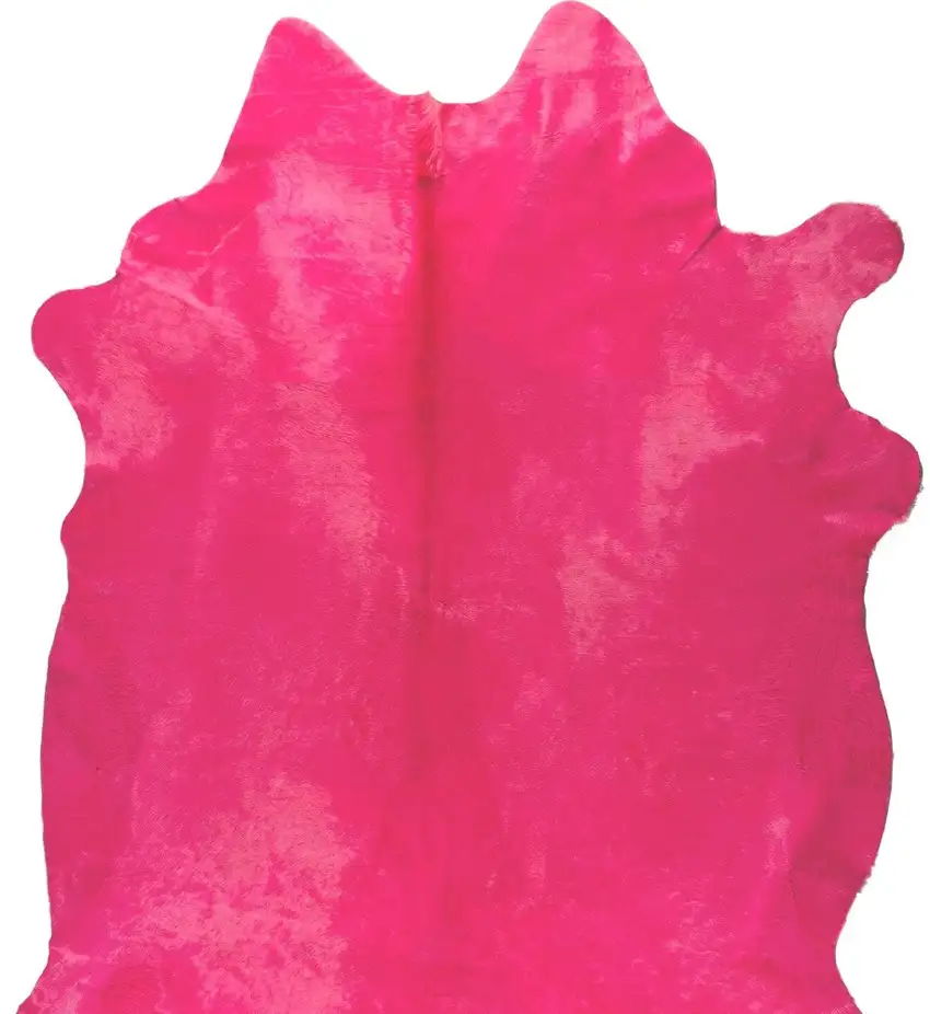 Pink Cowhide Hand Knotted Area Rug Photo 4