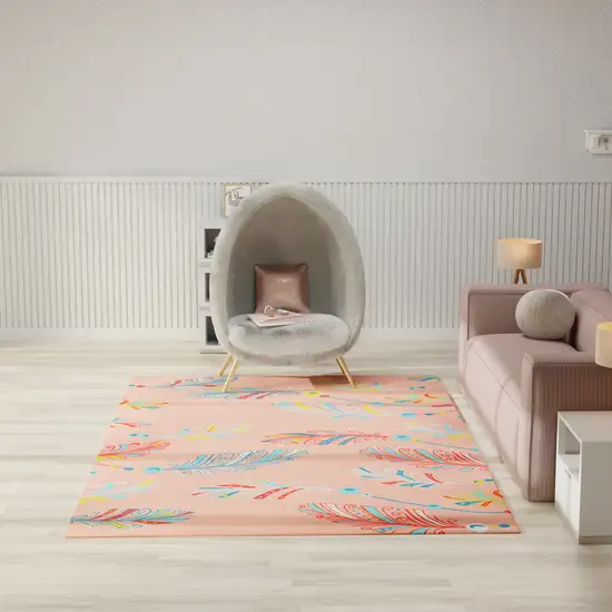 Pink Flatweave Area Rug Photo 6