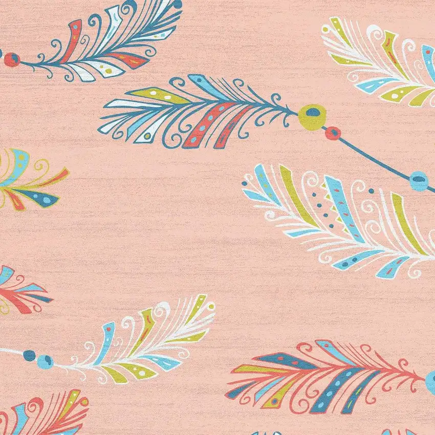 Pink Flatweave Area Rug Photo 3