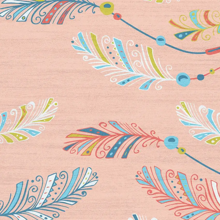 Pink Flatweave Area Rug Photo 8