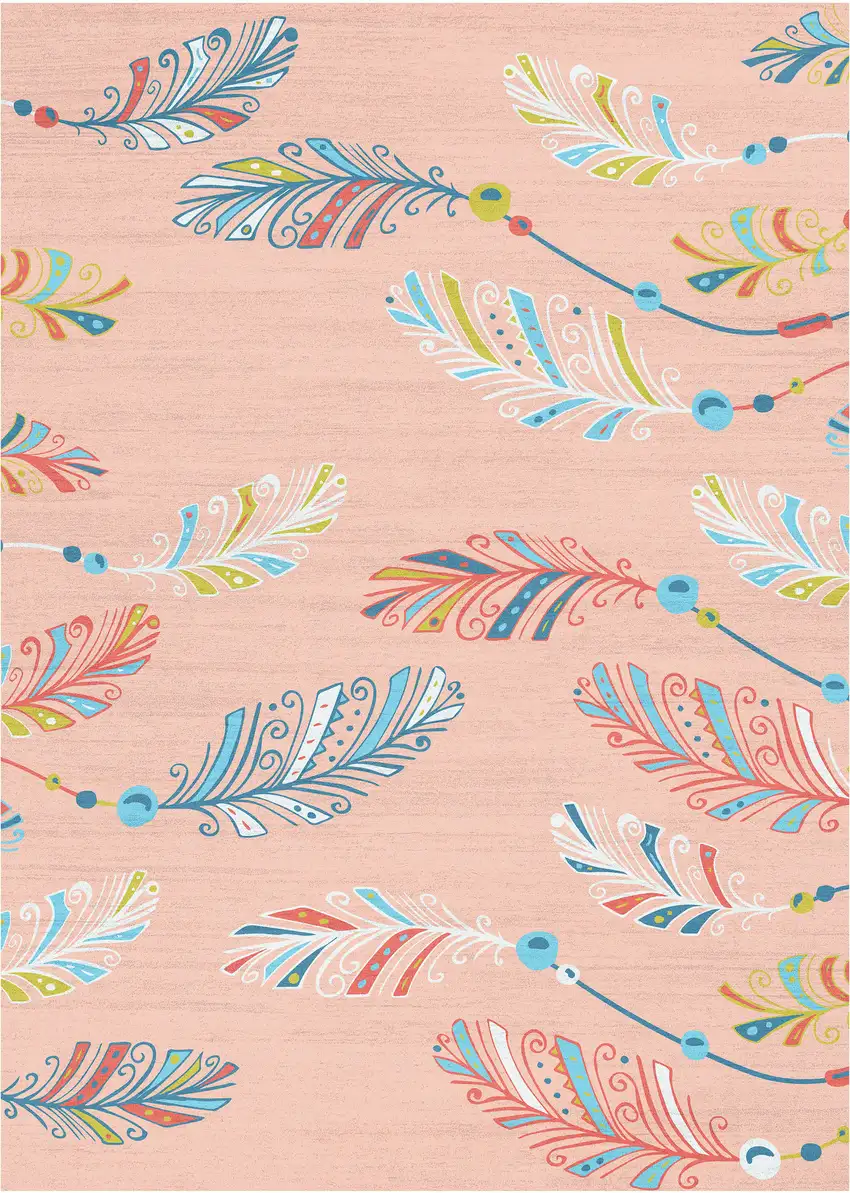 Pink Flatweave Area Rug Photo 2