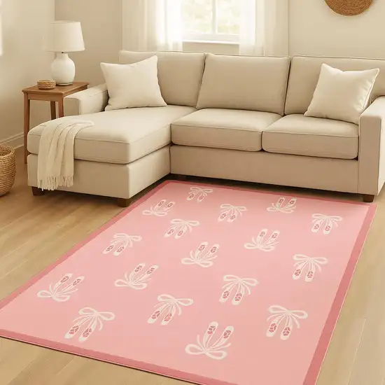 Pink Flatweave Area Rug Photo 1