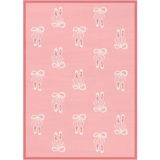 Pink Flatweave Area Rug Photo 4