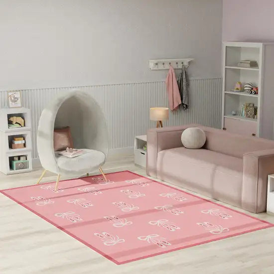 Pink Flatweave Area Rug Photo 5