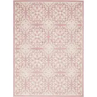 Photo of Pink Floral Power Loom Area Rug