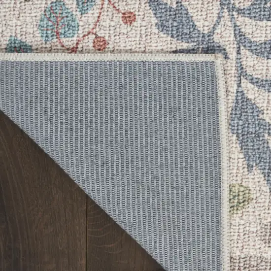 Pink Floral Power Loom Non Skid Area Rug Photo 9