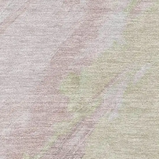 Pink Gray And Beige Abstract Washable Indoor Outdoor Area Rug Photo 3
