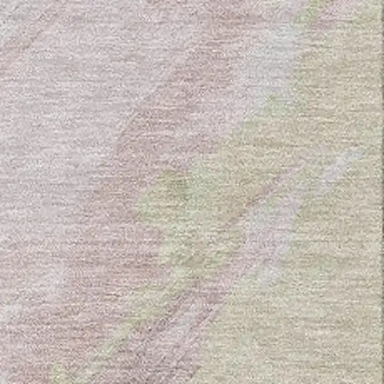 Pink Gray And Beige Abstract Washable Indoor Outdoor Area Rug Photo 3