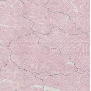 Photo of Pink Gray And Ivory Abstract Washable Area Rug With UV Protection