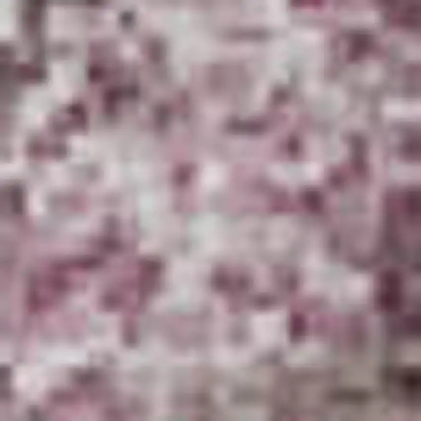 Pink Gray And Ivory Abstract Washable Area Rug With UV Protection Photo 1