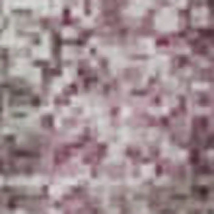 Pink Gray And Ivory Abstract Washable Area Rug With UV Protection Photo 4