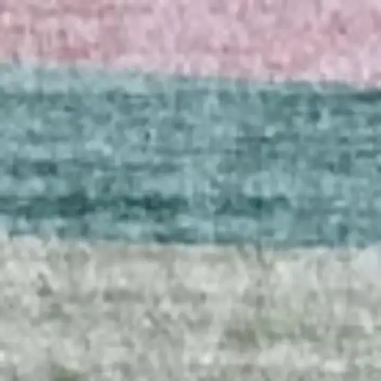 Pink Green and Purple Juvenile Rainbows Youthful Area Rug Photo 2