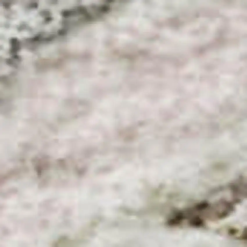 Pink Ivory And Gray Floral Washable Area Rug With UV Protection Photo 3