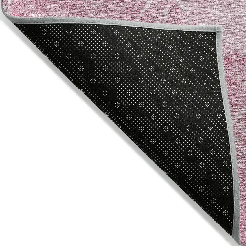 Pink Mauve And Blush Geometric Washable Indoor Outdoor Area Rug Photo 2
