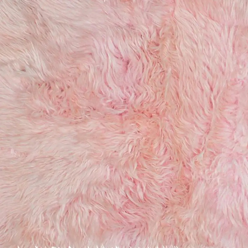 Pink Natural Sheepskin Area Rug Photo 4