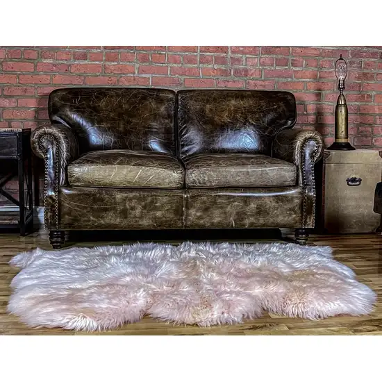 Pink Natural Sheepskin Area Rug Photo 3