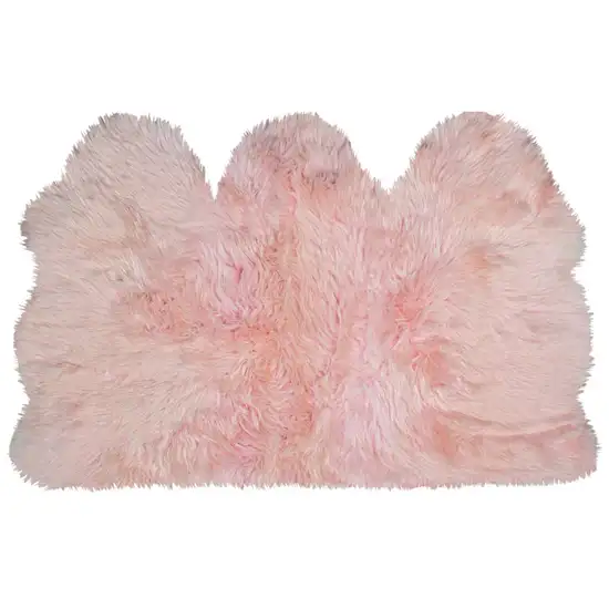 Pink Natural Sheepskin Area Rug Photo 2