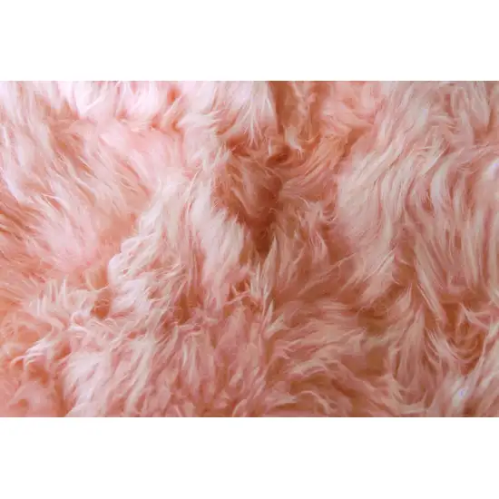 Pink Natural Sheepskin Area Rug Photo 2