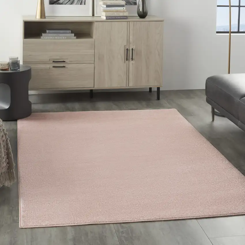 Pink Non Skid Indoor Outdoor Area Rug Photo 8