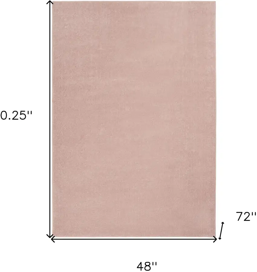 Pink Non Skid Indoor Outdoor Area Rug Photo 5