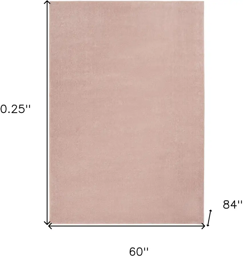 Pink Non Skid Indoor Outdoor Area Rug Photo 5