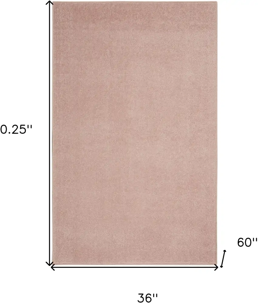 Pink Non Skid Indoor Outdoor Area Rug Photo 5
