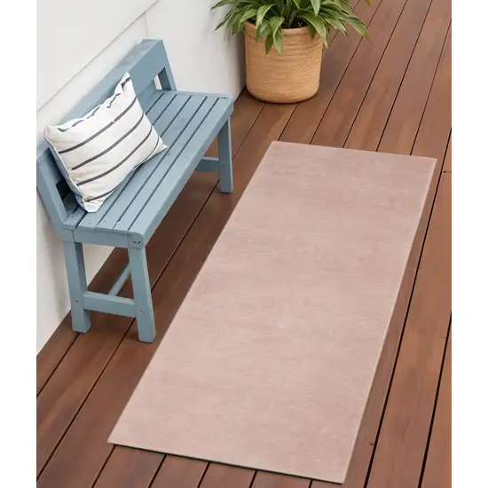 6' Pink Indoor Outdoor Runner Rug Photo 1