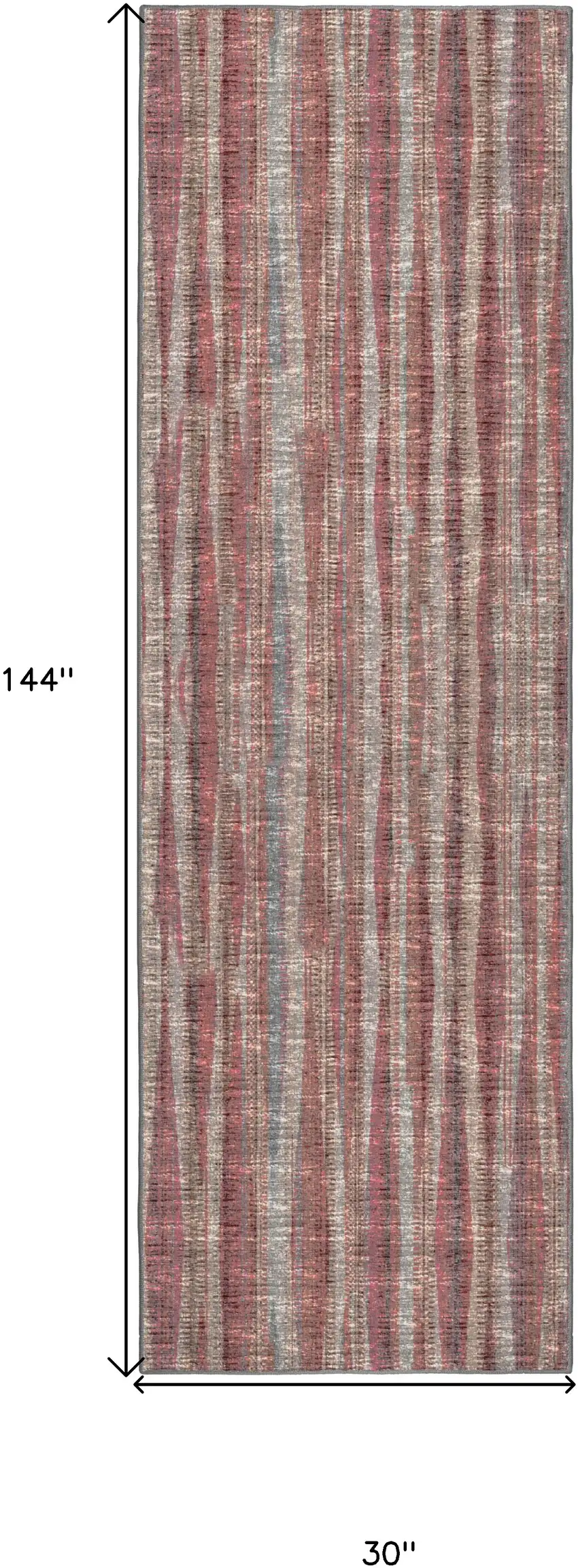 Pink Ombre Tufted Handmade Runner Rug Photo 7