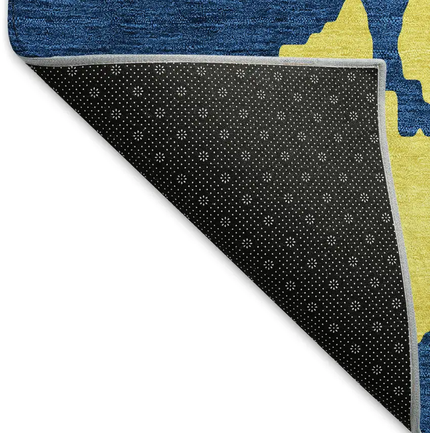 Pink Orange Blue And Lime Green Abstract Washable Area Rug With UV Protection Photo 6