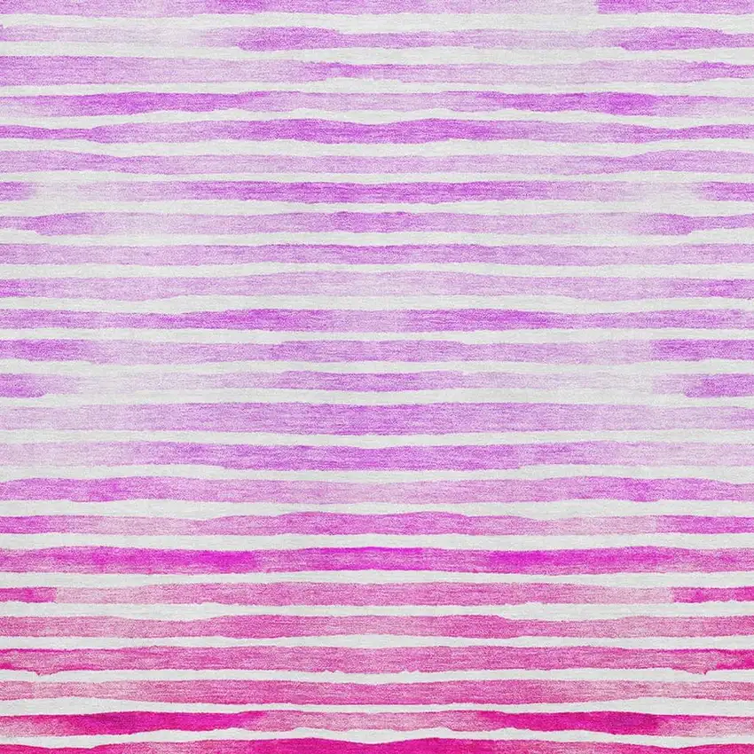 Pink Purple And Ivory Geometric Washable Area Rug With UV Protection Photo 3