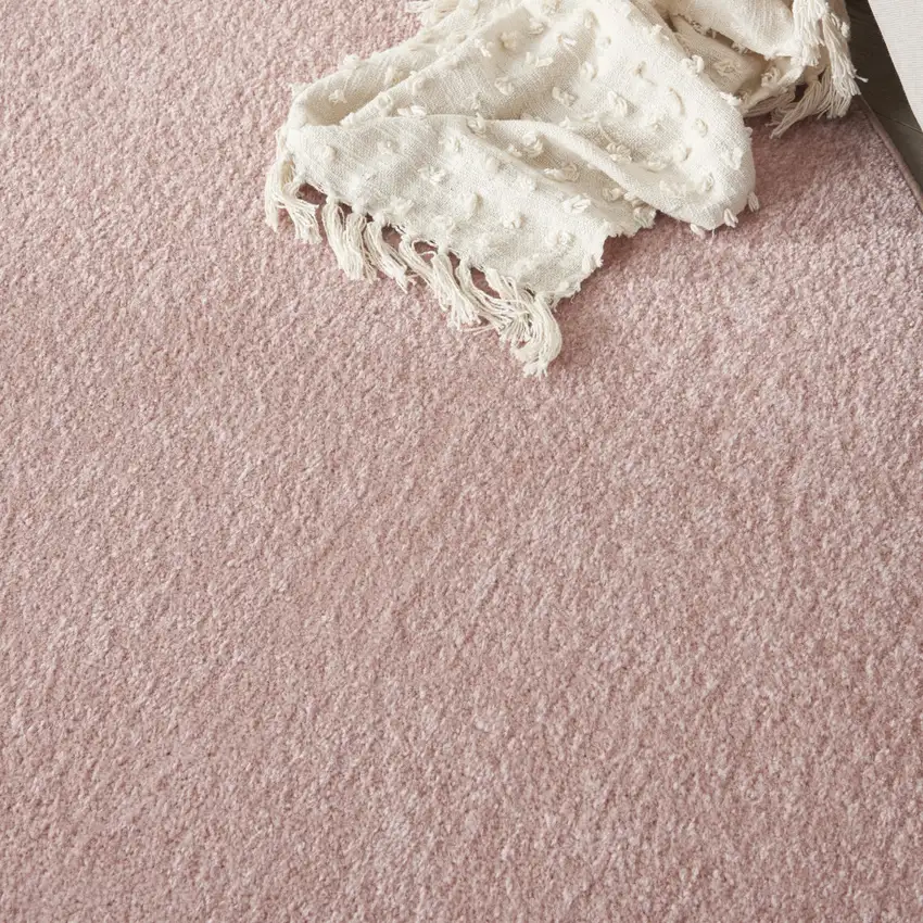 Pink Round Indoor Outdoor Area Rug Photo 9