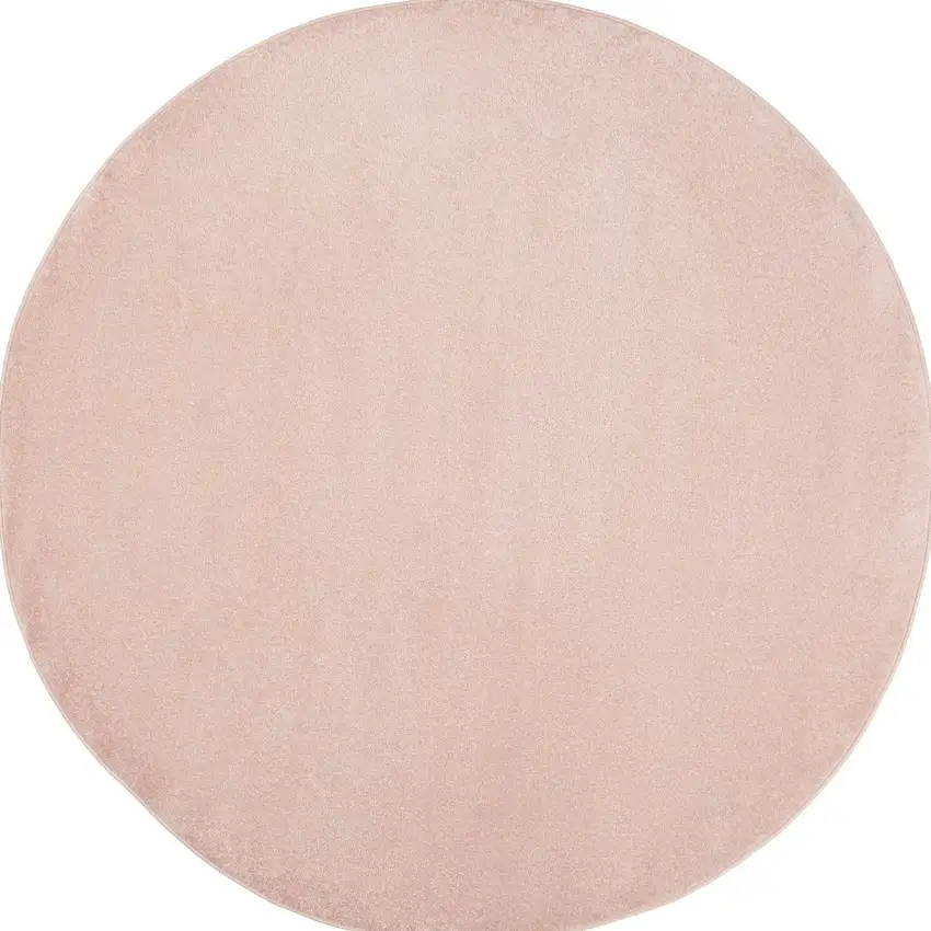 Pink Round Non Skid Indoor Outdoor Area Rug Photo 4