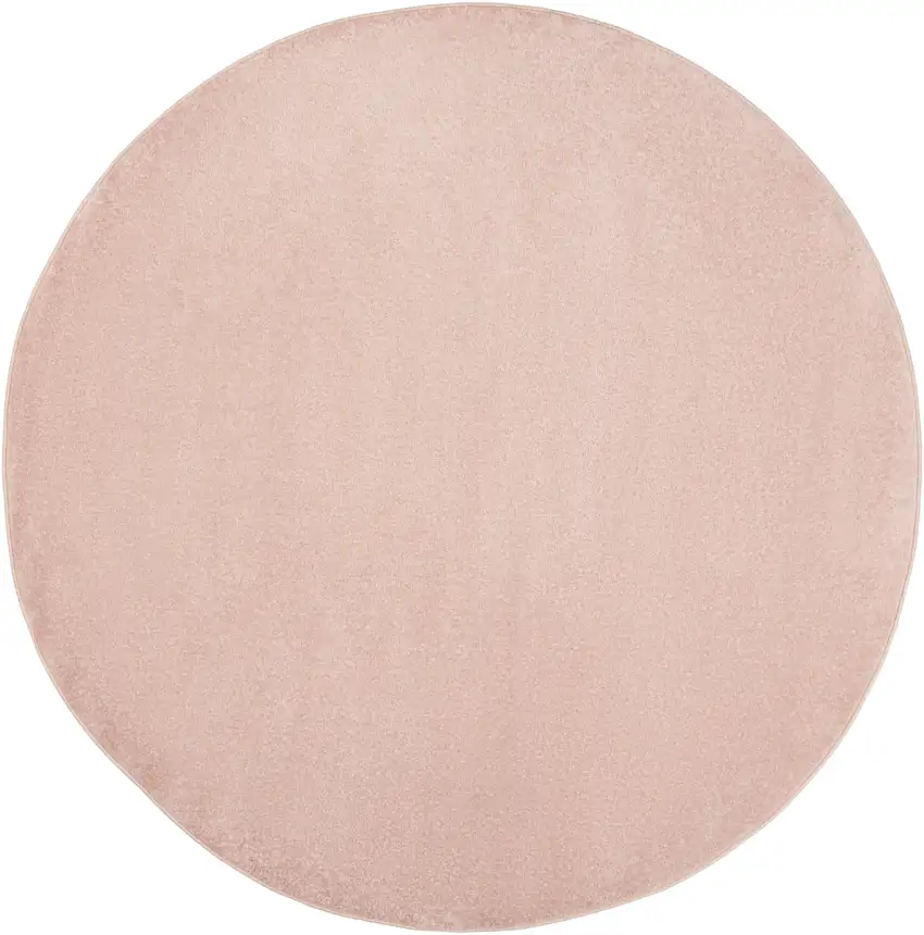 Pink Round Non Skid Indoor Outdoor Area Rug Photo 3